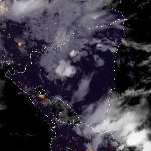 météo tropicale : Image satellite .