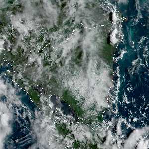 météo tropicale : Image satellite .
