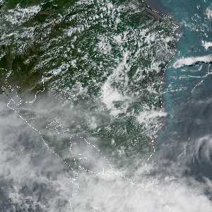 météo tropicale : Image satellite .