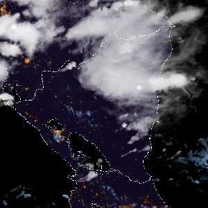 météo tropicale : Image satellite .