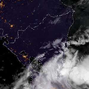 météo tropicale : Image satellite .