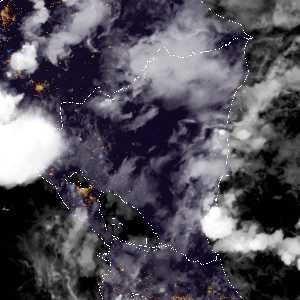 météo tropicale : Image satellite .