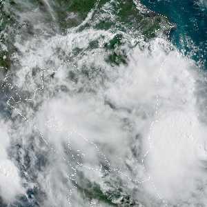 météo tropicale : Image satellite .