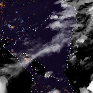 météo tropicale : Image satellite .