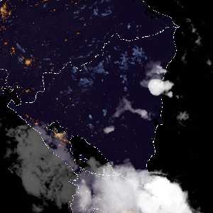 météo tropicale : Image satellite .