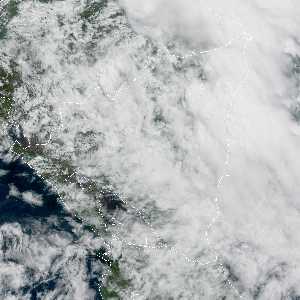 météo tropicale : Image satellite .