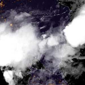 météo tropicale : Image satellite .