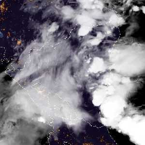 météo tropicale : Image satellite .