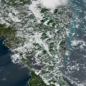 météo tropicale : Image satellite .