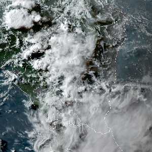 météo tropicale : Image satellite .