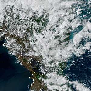 météo tropicale : Image satellite .