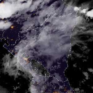 météo tropicale : Image satellite .