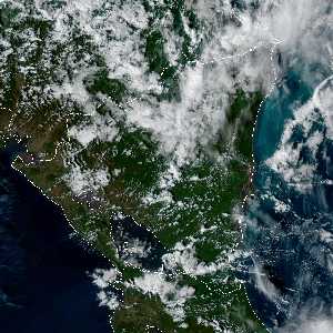 météo tropicale : Image satellite .