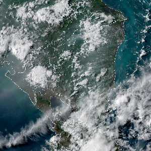 météo tropicale : Image satellite .