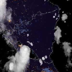 météo tropicale : Image satellite .