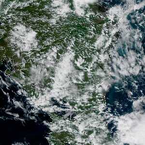 météo tropicale : Image satellite .
