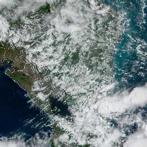 météo tropicale : Image satellite .