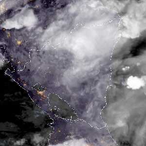 météo tropicale : Image satellite .