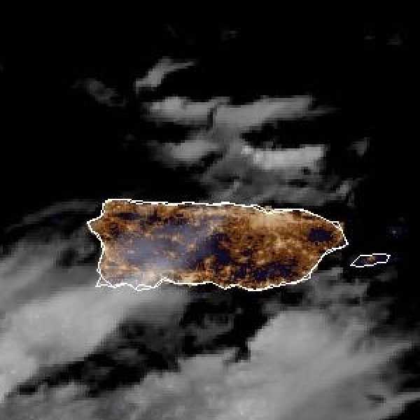 météo tropicale : Image satellite .