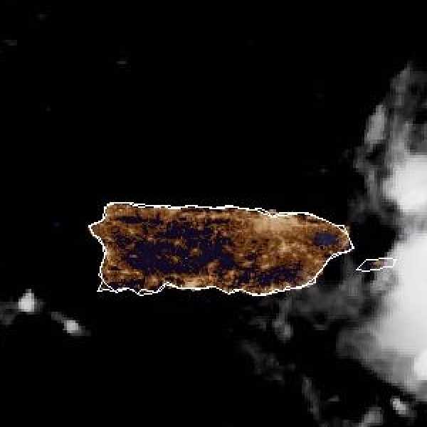 météo tropicale : Image satellite .