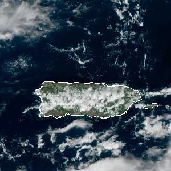 météo tropicale : Image satellite .