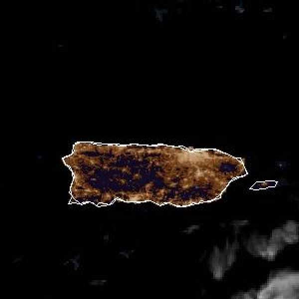 météo tropicale : Image satellite .