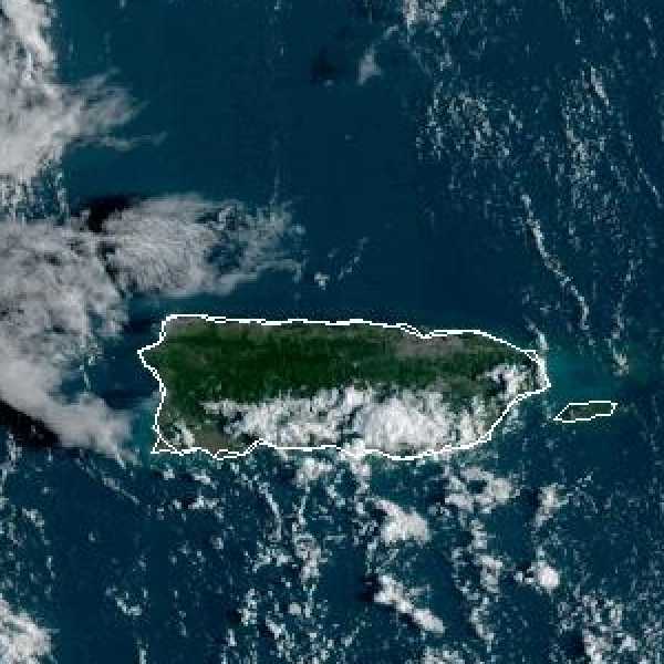 météo tropicale : Image satellite .