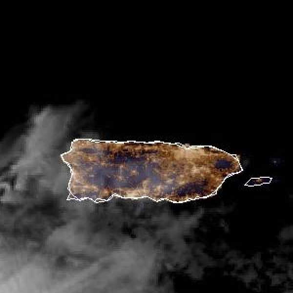 météo tropicale : Image satellite .