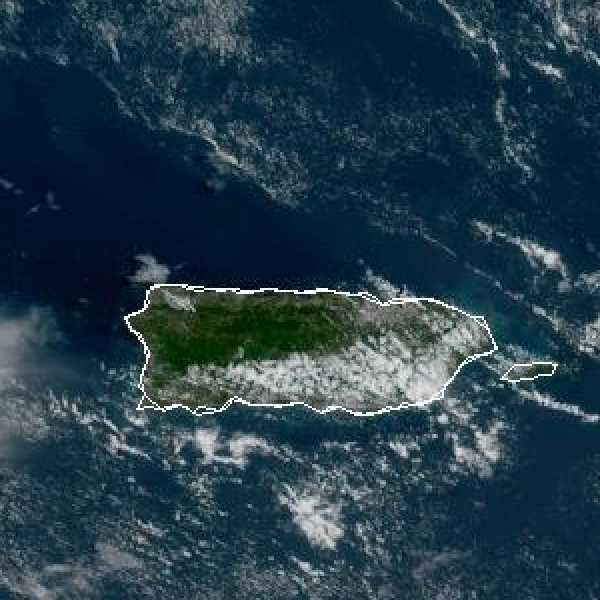 météo tropicale : Image satellite .