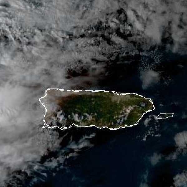 météo tropicale : Image satellite .