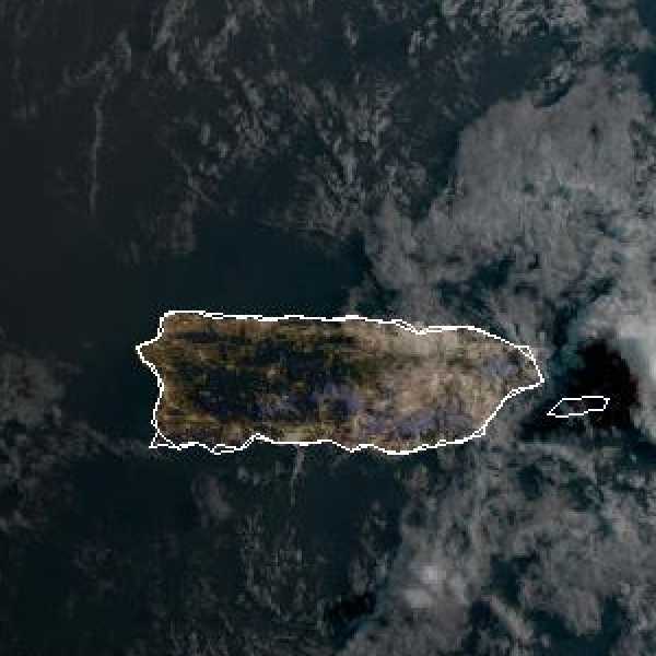 météo tropicale : Image satellite .