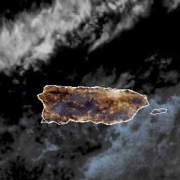 météo tropicale : Image satellite .