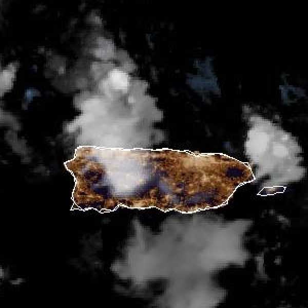 météo tropicale : Image satellite .