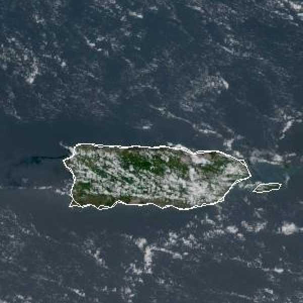météo tropicale : Image satellite .
