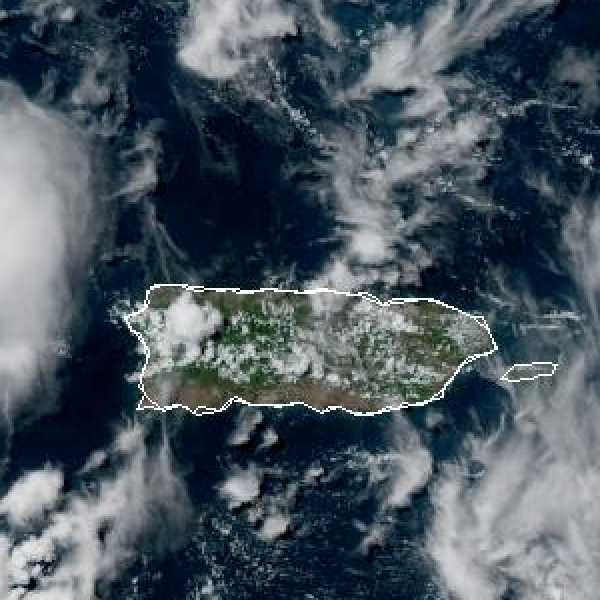 météo tropicale : Image satellite .