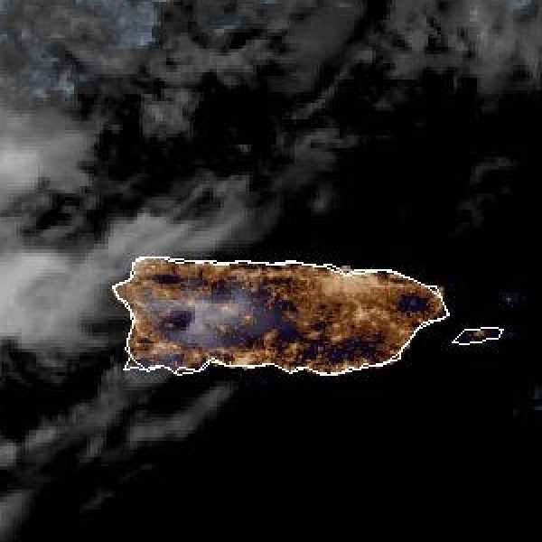 météo tropicale : Image satellite .