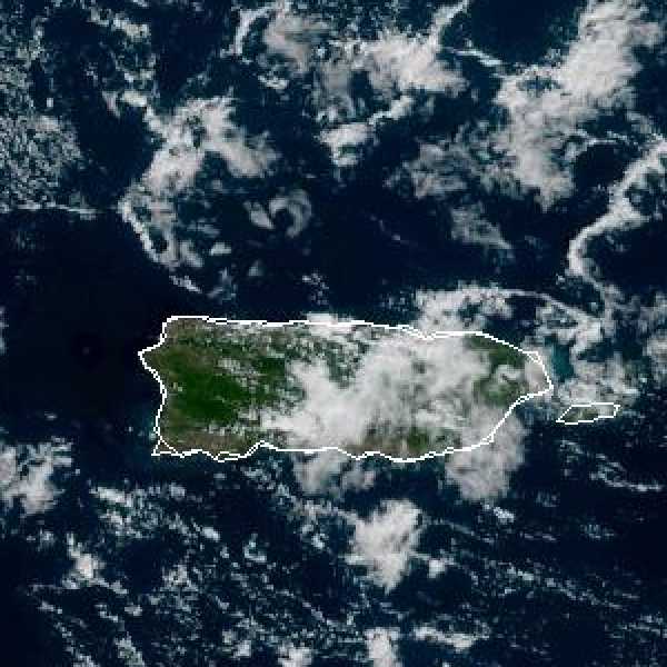 météo tropicale : Image satellite .