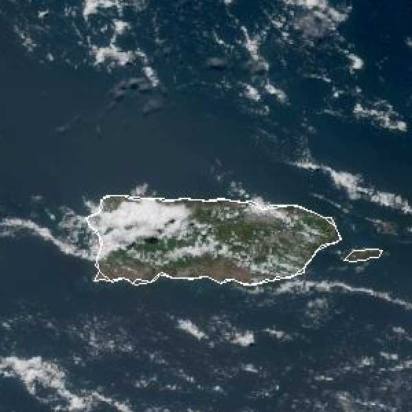 météo tropicale : Image satellite .