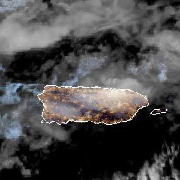 météo tropicale : Image satellite .