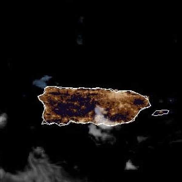 météo tropicale : Image satellite .