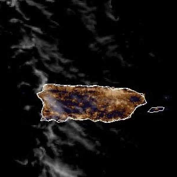 météo tropicale : Image satellite .