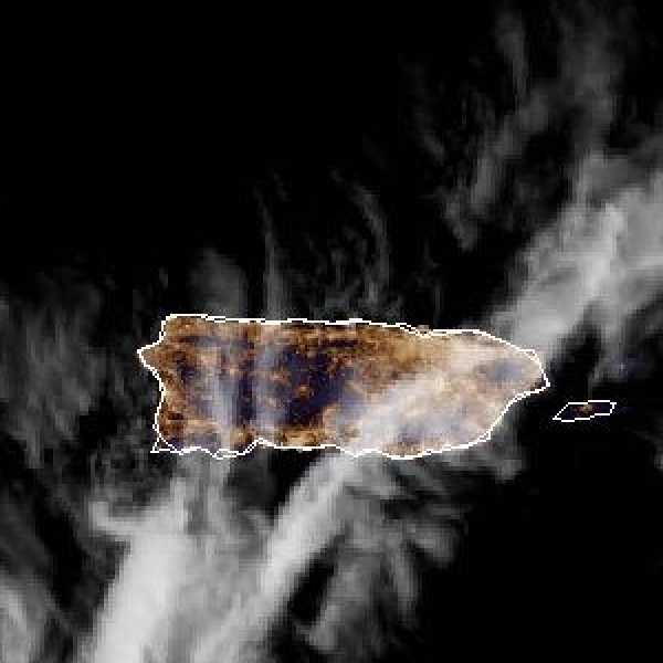 météo tropicale : Image satellite .