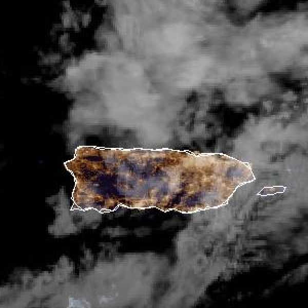 météo tropicale : Image satellite .