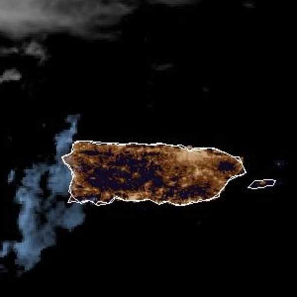 météo tropicale : Image satellite .