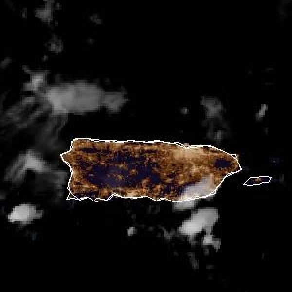 météo tropicale : Image satellite .