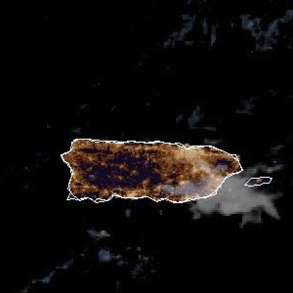 météo tropicale : Image satellite .