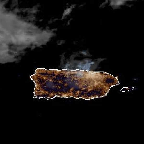 météo tropicale : Image satellite .