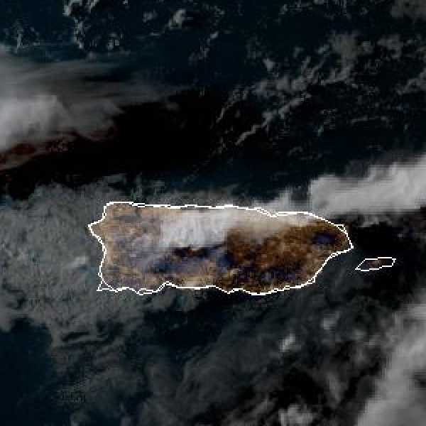 météo tropicale : Image satellite .