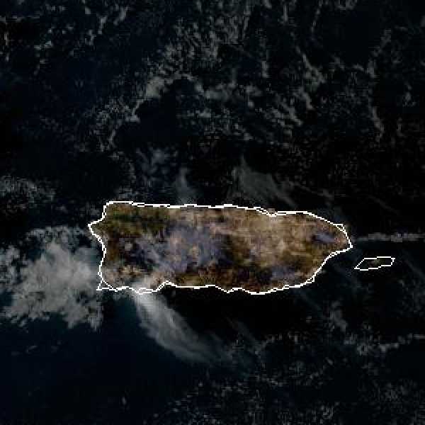 météo tropicale : Image satellite .