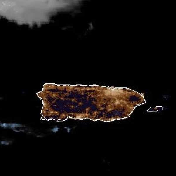 météo tropicale : Image satellite .